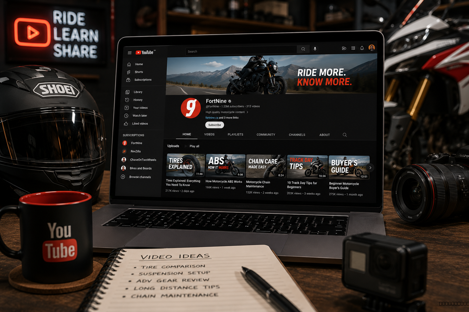 YouTube — recommended rider resources