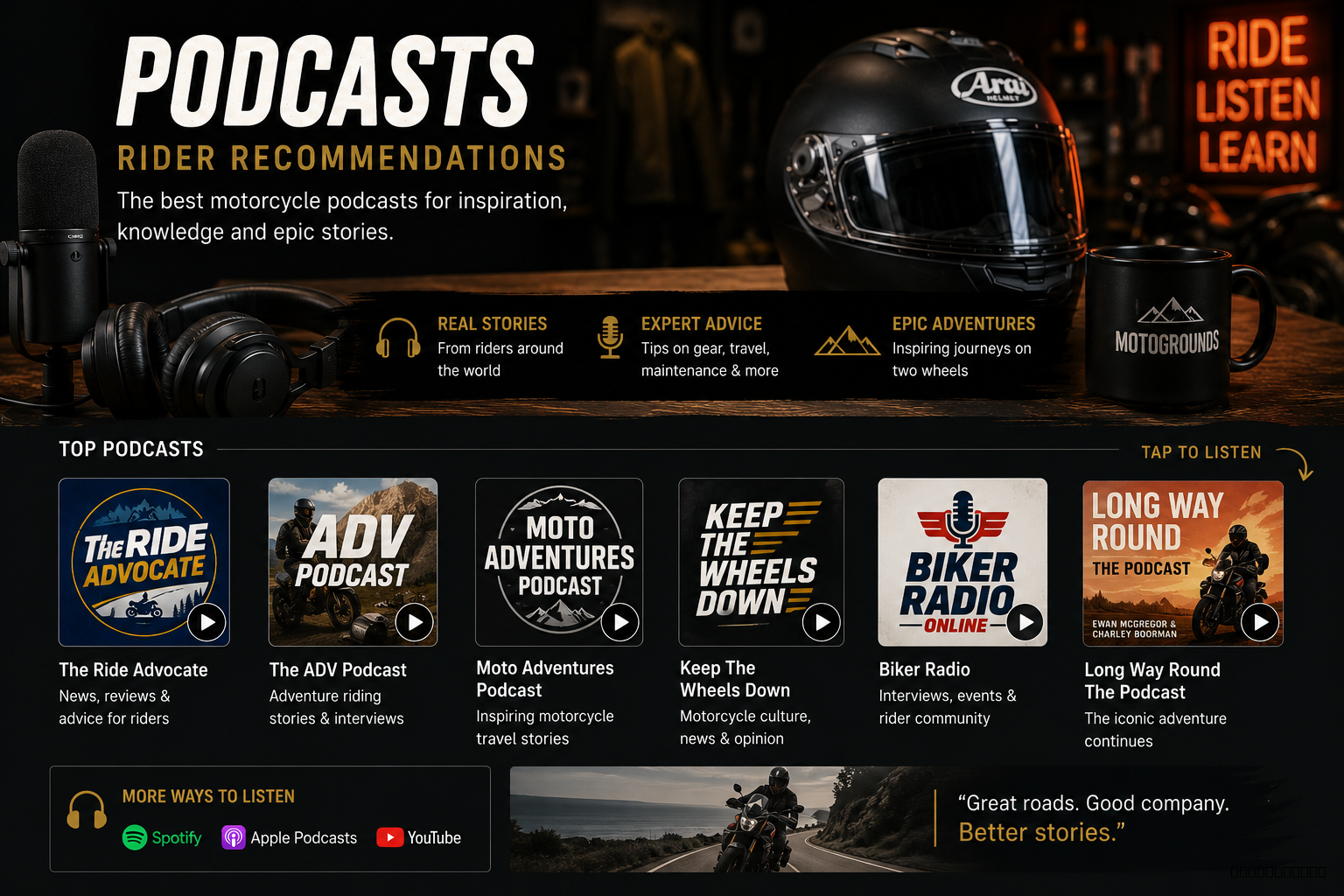 Podcasts — recommended rider resources