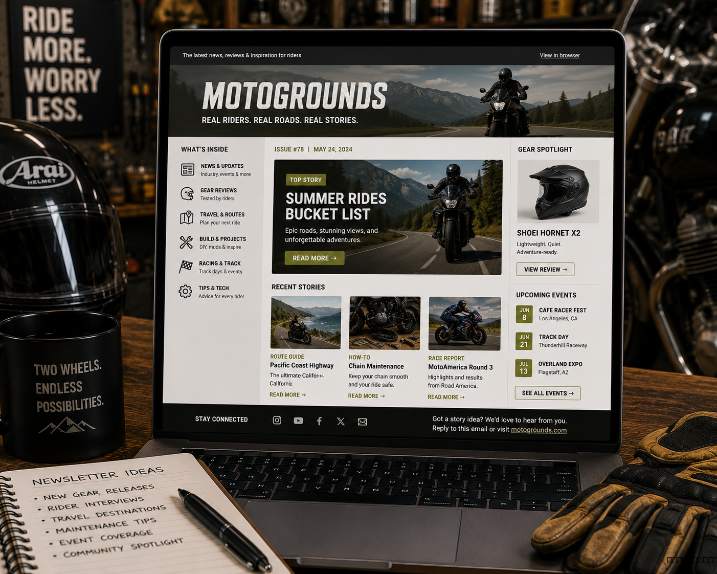 Newsletters — recommended rider resources