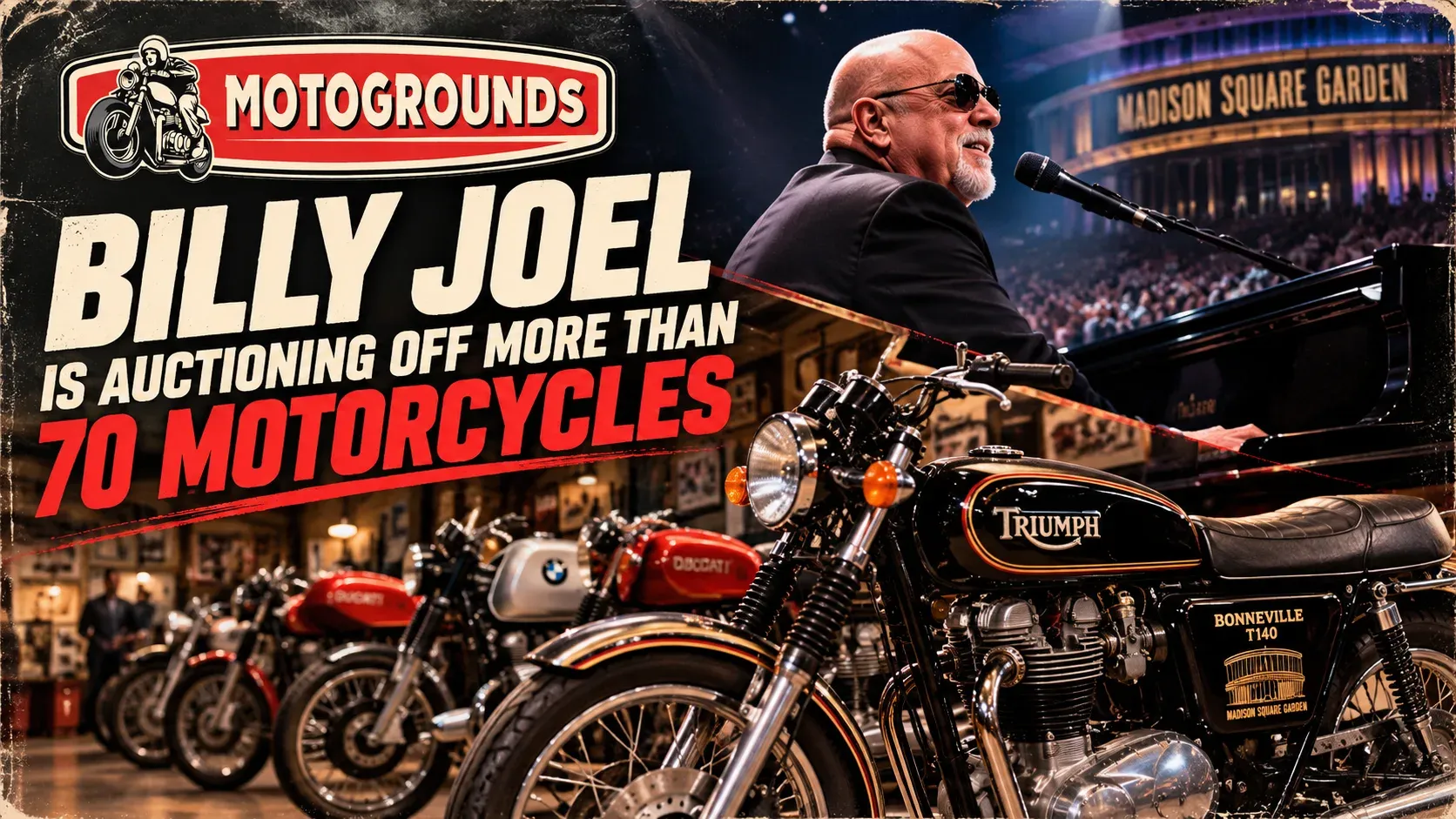Billy Joel Is Auctioning More Than 70 Motorcycles